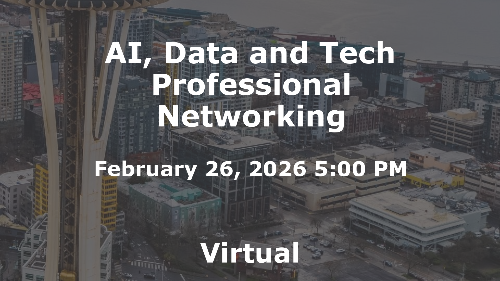 AI, Data and Tech Professional Networking event image